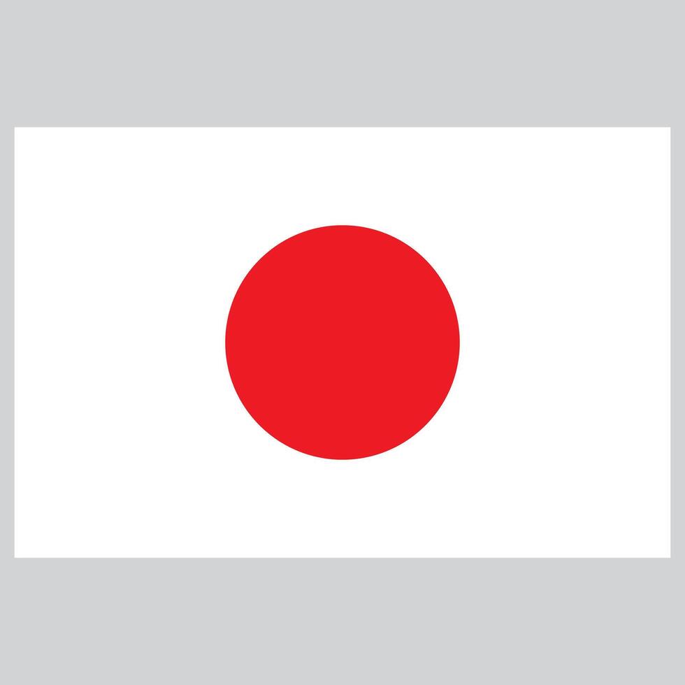 Japan Flagge . National japanisch Flagge Vektor . Flagge von Japan