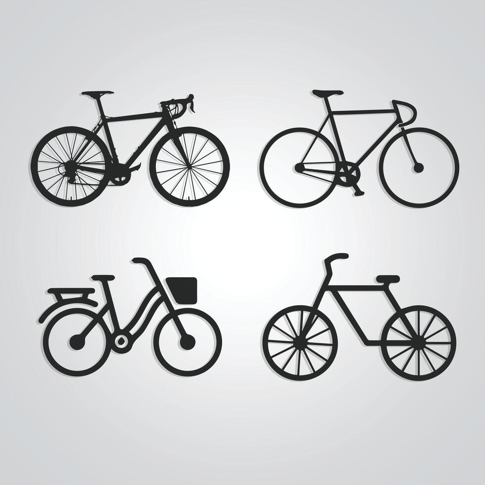 Rennen Fahrrad, Jahrgang Zyklus, einzigartig Symbol, Zyklus Logo mit ein Silber Hintergrund. Vektor Illustration