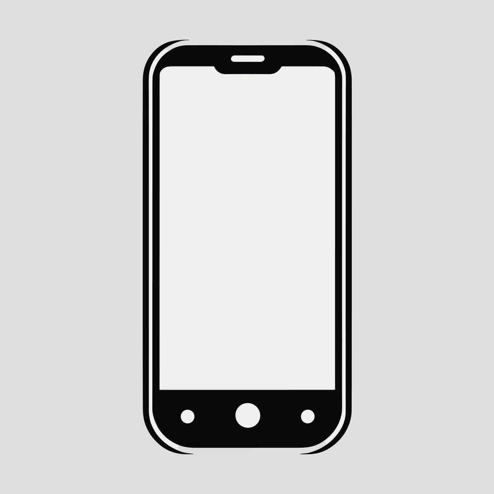 smartphone ikon logotyp vektor illustration digital app begrepp