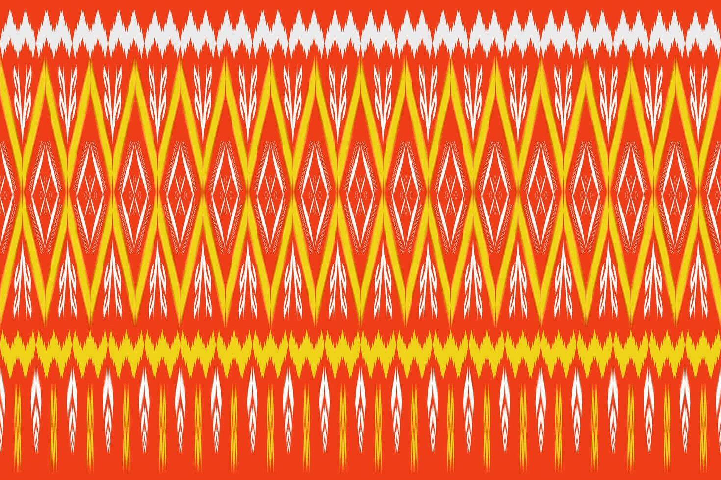 sömlös design mönster, traditionell geometrisk blomma sicksack- mönster jul gul gul grön vit vektor illustration design, abstrakt tyg mönster, aztec stil för skriva ut textilier