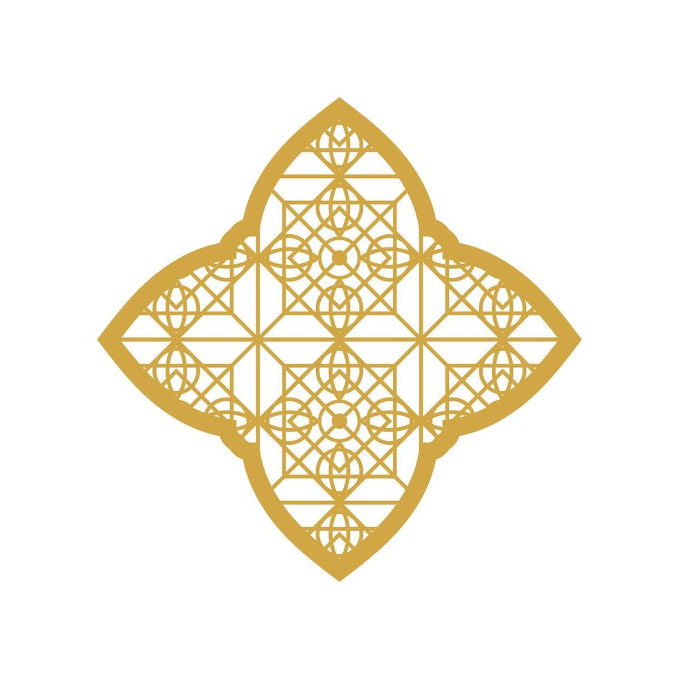 arabicum islamic mönster båge ram. islamic gyllene ram former. ramadan fönster med prydnad. vektor orientalisk dekoration design. muslim årgång gräns för design. indisk dekoration i orientalisk stil.