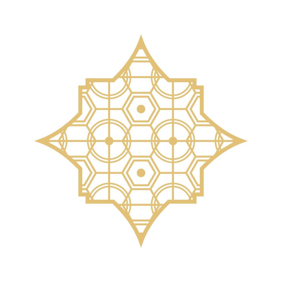 Arabisch islamisch Muster Bogen rahmen. islamisch golden Rahmen Formen. Ramadan Fenster mit Ornament. Vektor orientalisch Dekoration Design. Muslim Jahrgang Rand zum Design. indisch Dekoration im orientalisch Stil.