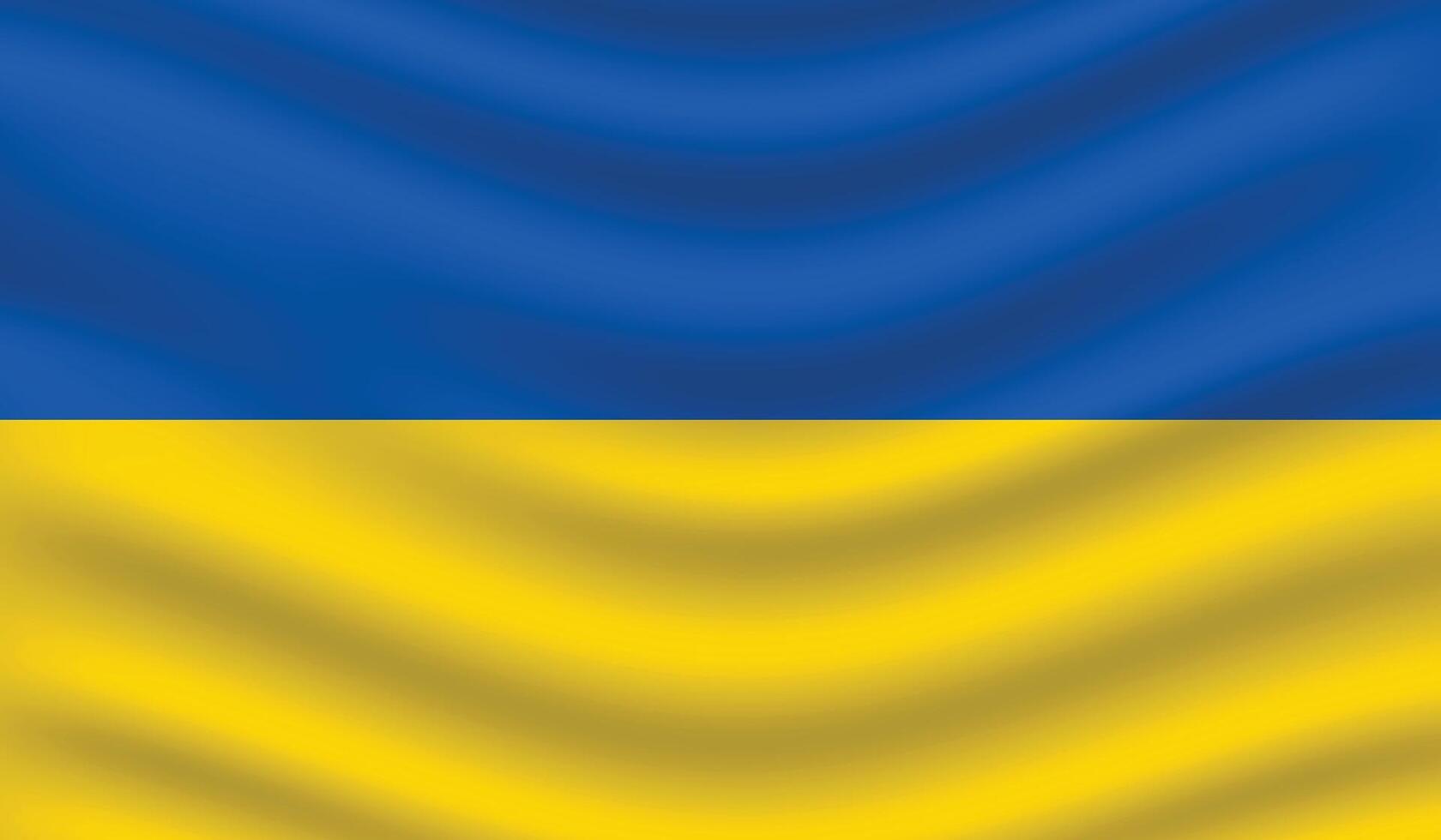 platt illustration av ukraina nationell flagga. ukraina flagga design. ukraina Vinka flagga. vektor