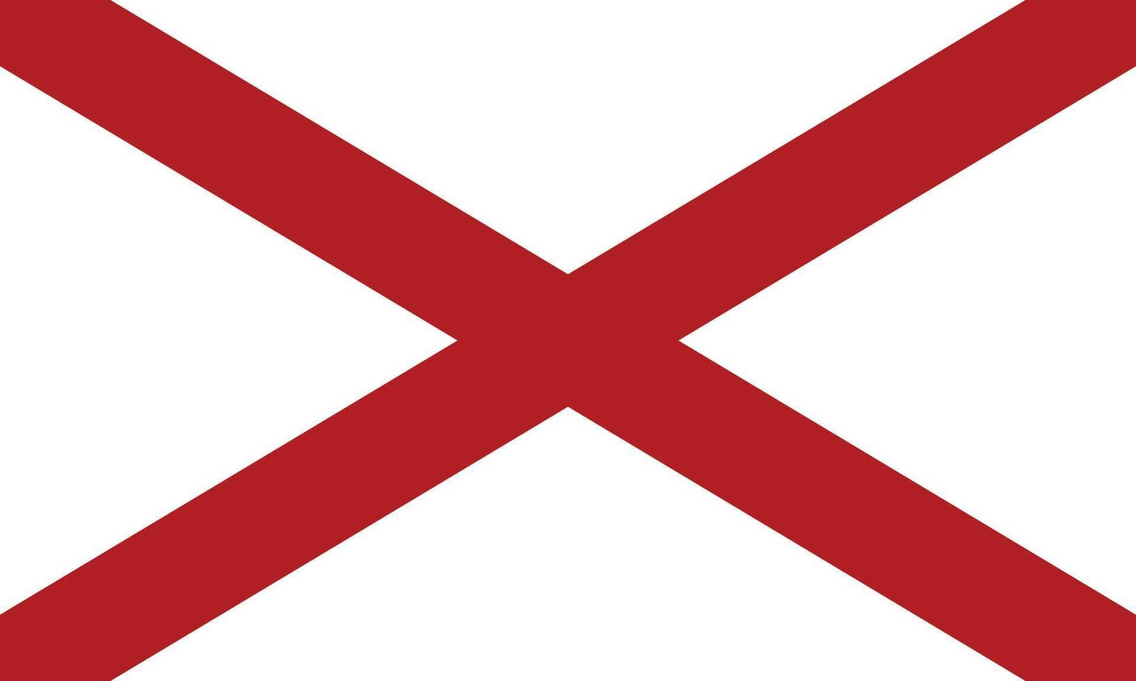 platt illustration av alabama stat flagga. alabama stat flagga design. alabama Vinka flagga. vektor