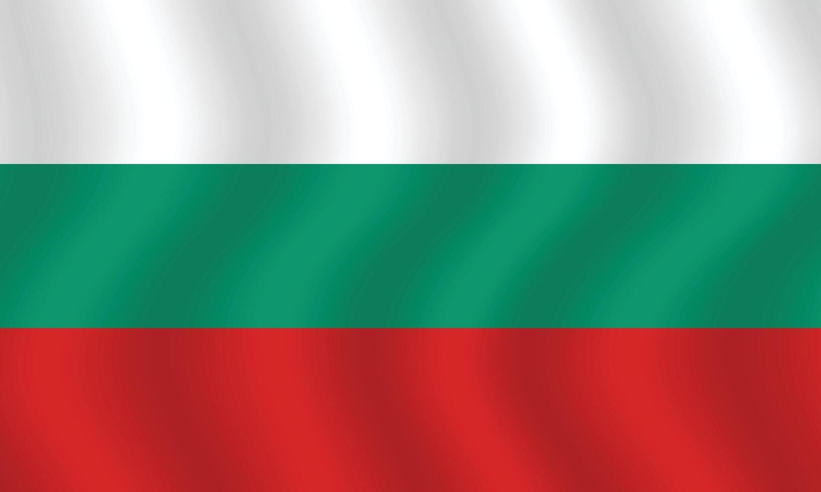 platt illustration av bulgarien nationell flagga. bulgarien flagga design. bulgarien Vinka flagga. vektor