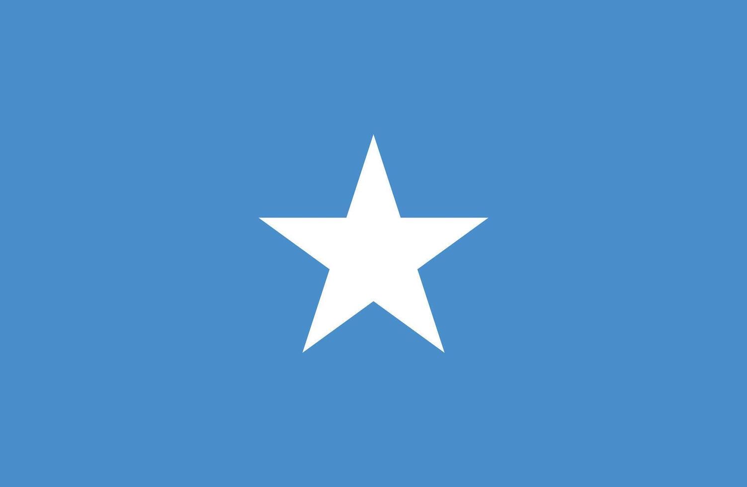 eben Illustration von Somalia National Flagge. Somalia Flagge Design. vektor