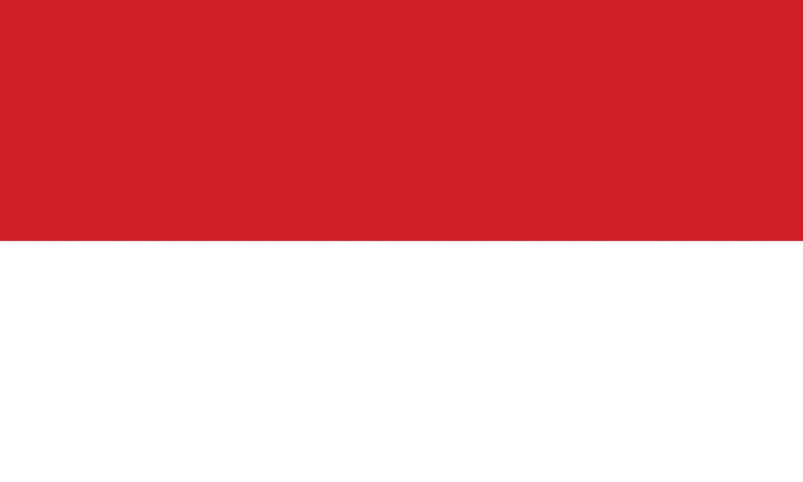 platt illustration av Monaco nationell flagga. Monaco flagga design. vektor