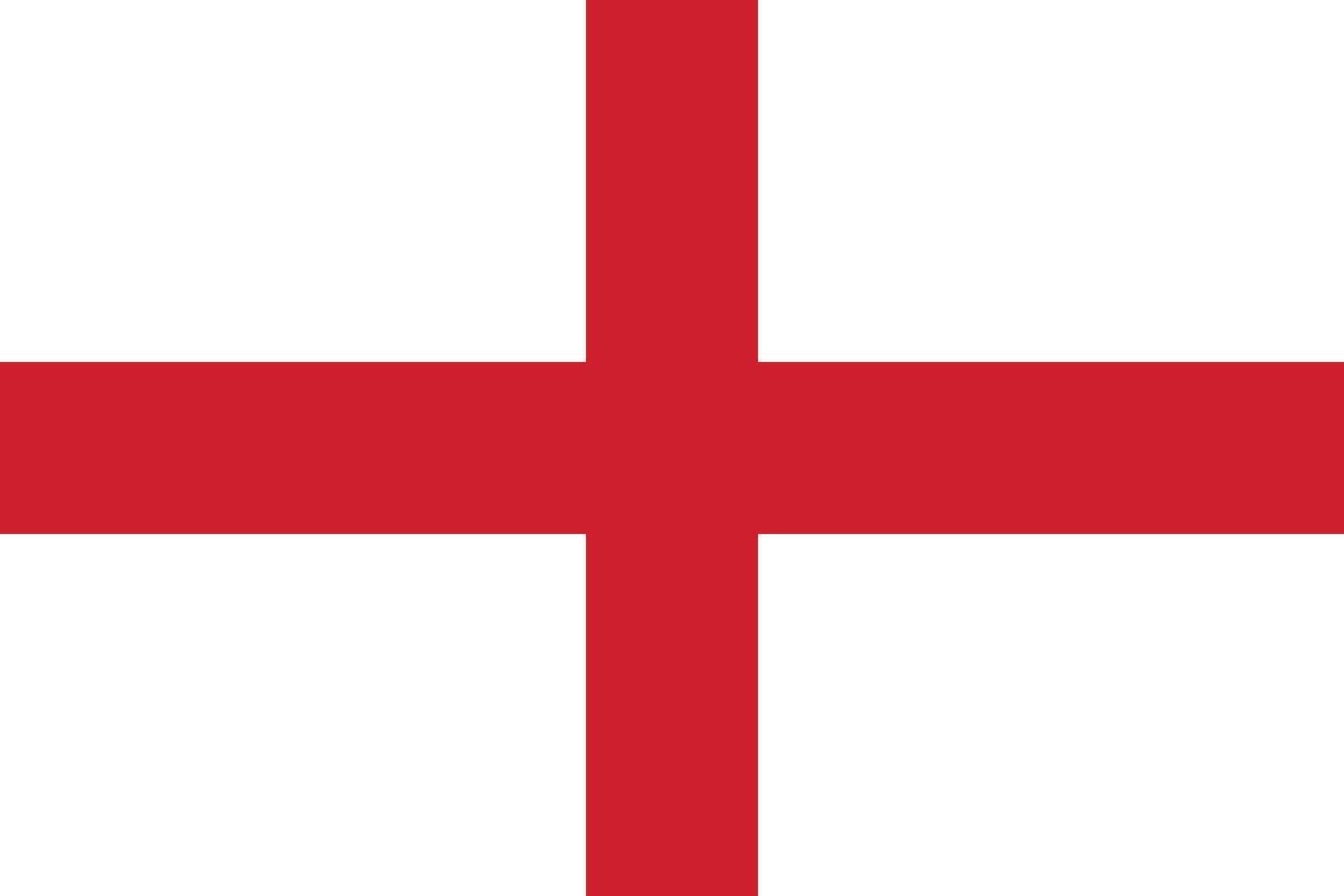 eben Illustration von England National Flagge. England Flagge Design. vektor