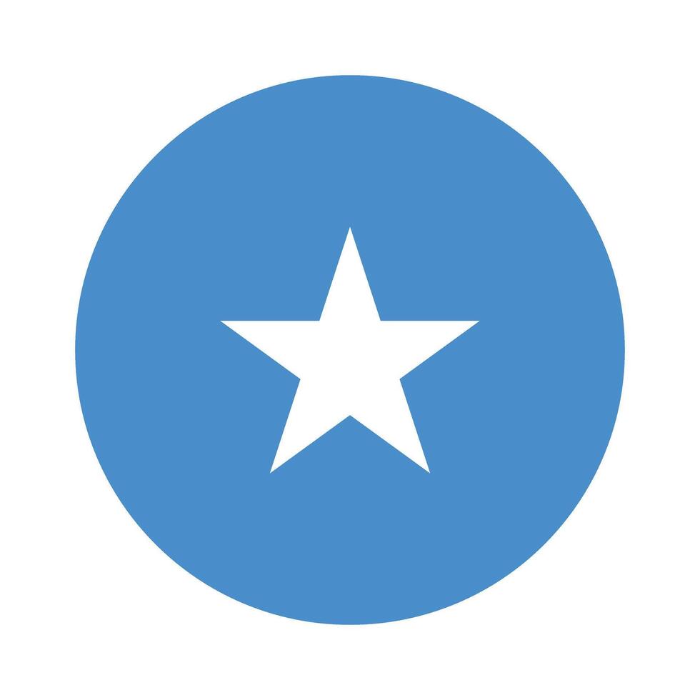 Somalia National Flagge Vektor Symbol Design. Somalia Kreis Flagge. runden von Somalia Flagge.