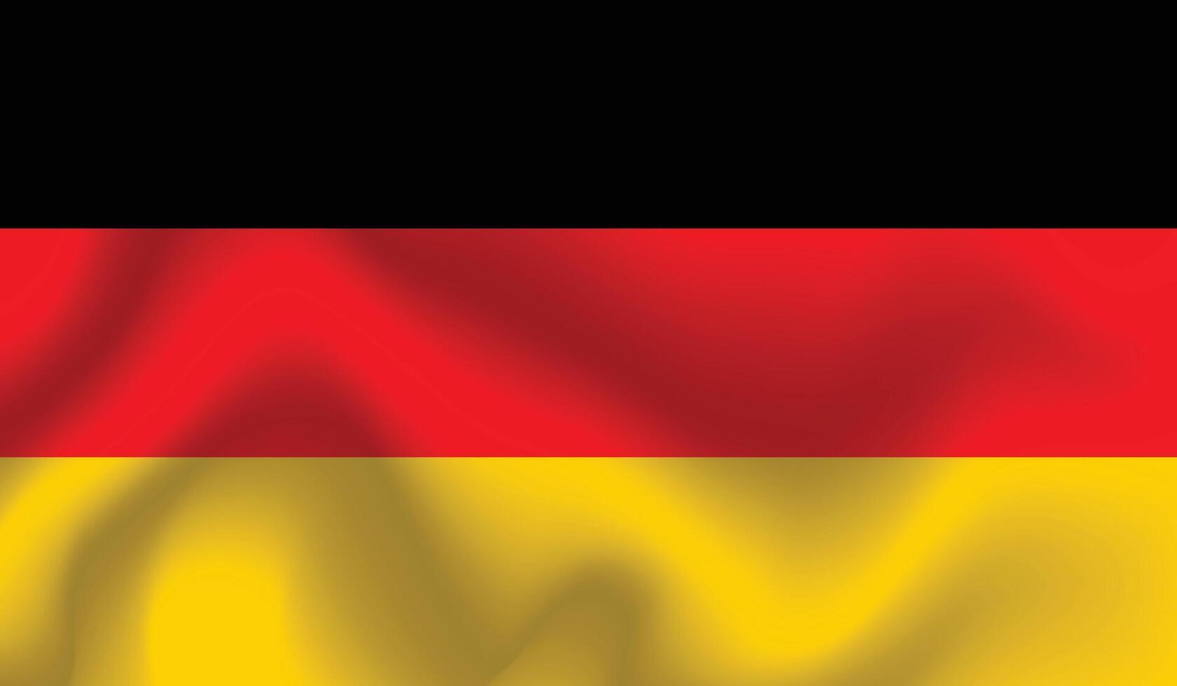 eben Illustration von Deutschland National Flagge. Deutschland Flagge Design. Deutschland Welle Flagge. vektor