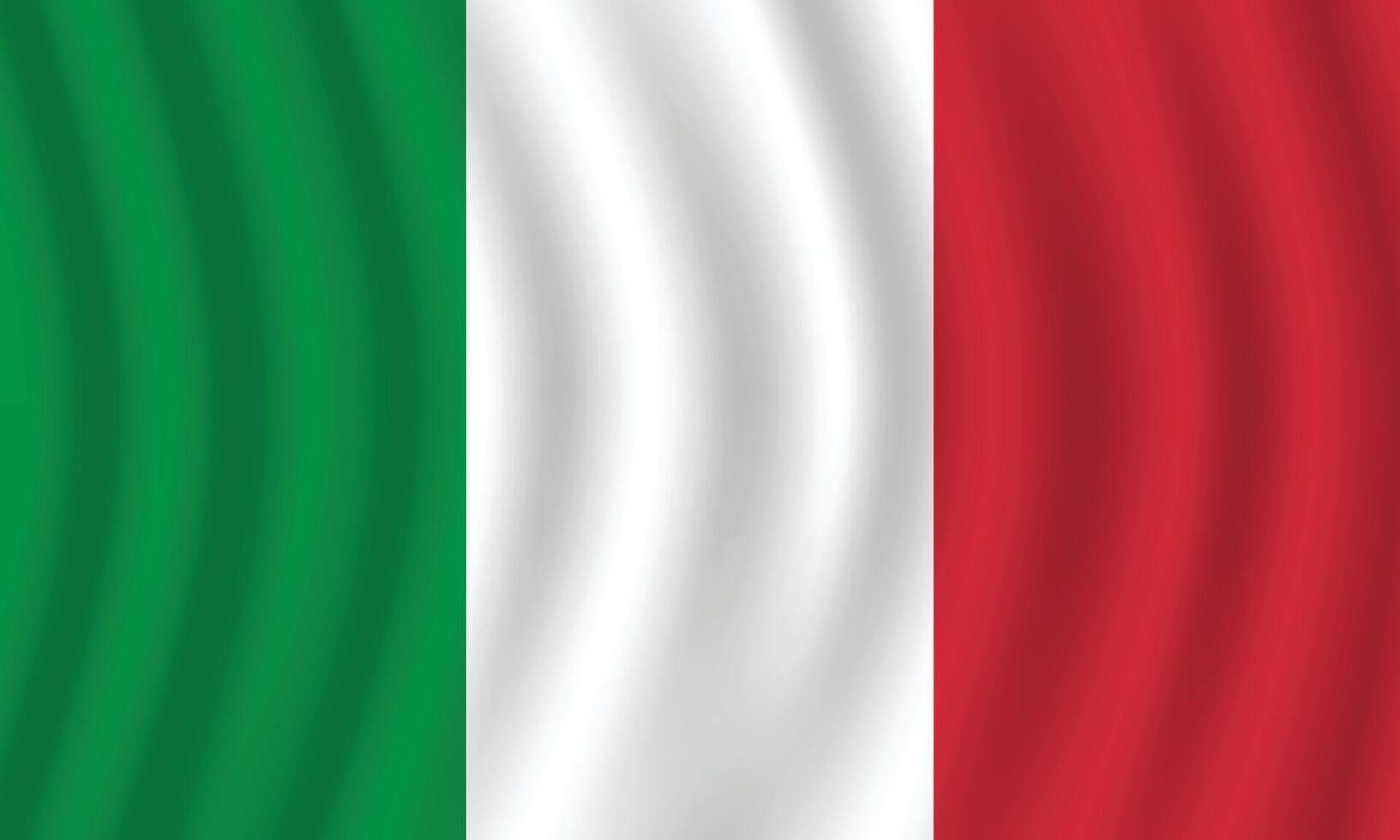platt illustration av Italien nationell flagga. Italien flagga design. Italien Vinka flagga. vektor