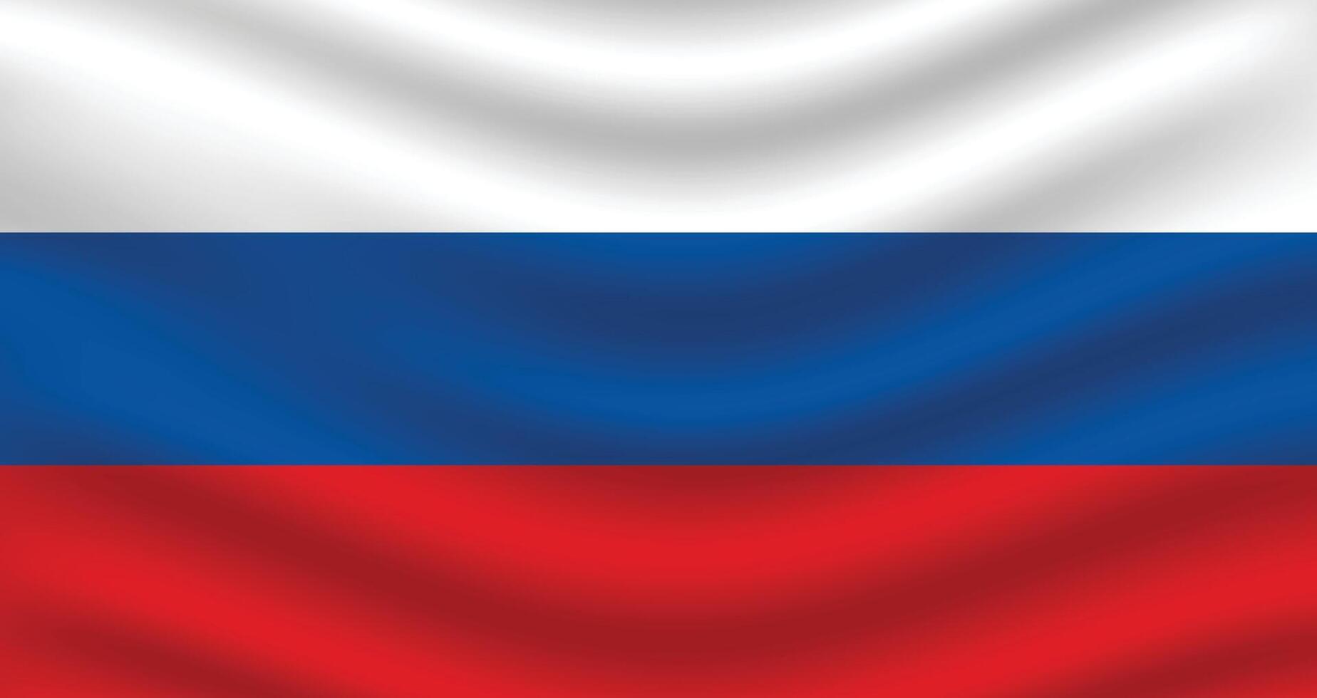 eben Illustration von das Russisch National Flagge. Russland Flagge Design. Russland Welle Flagge. vektor