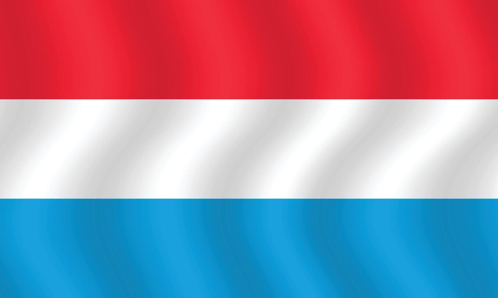 platt illustration av luxemburg nationell flagga. luxemburg flagga design. luxemburg Vinka flagga. vektor