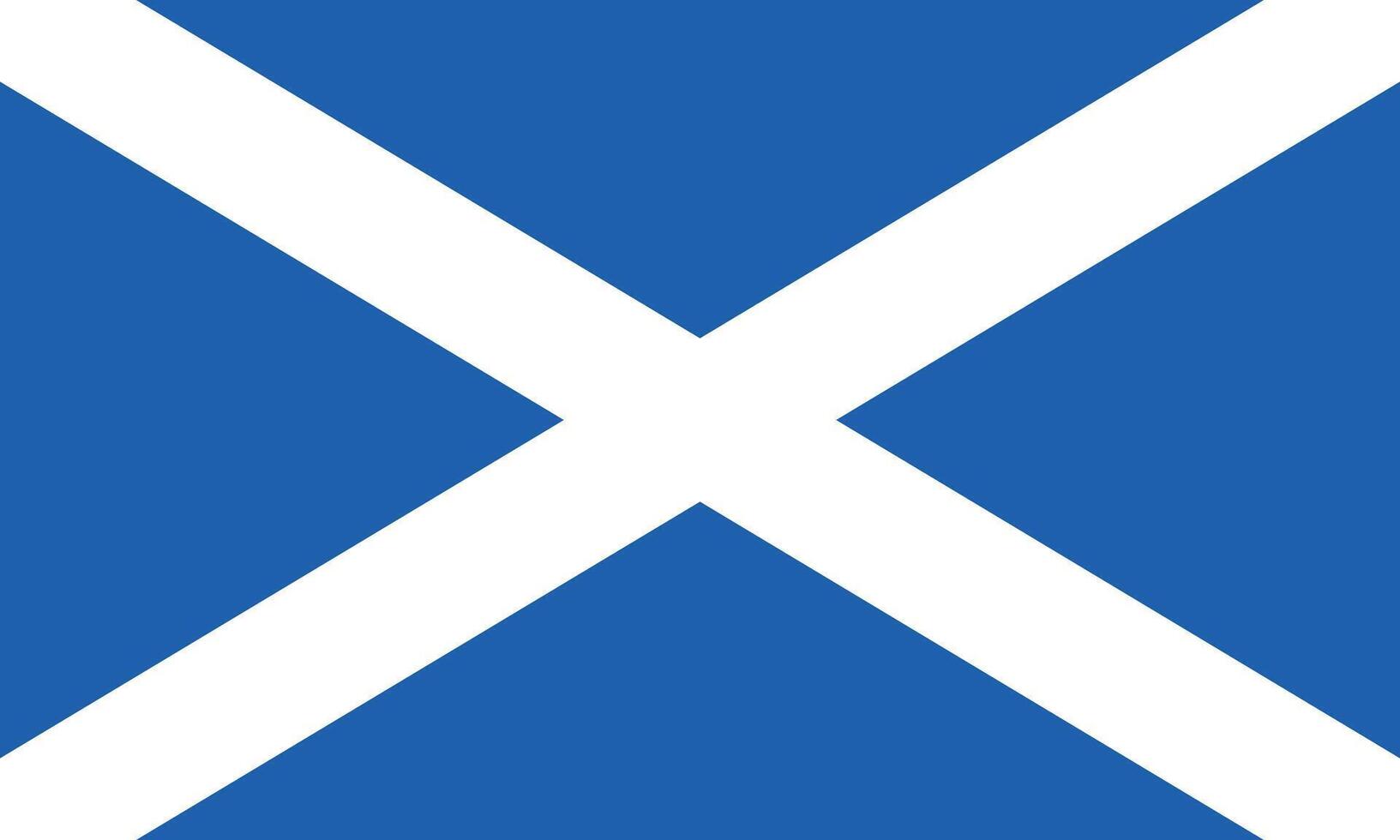 eben Illustration von Schottland National Flagge. Schottland Flagge Design. vektor