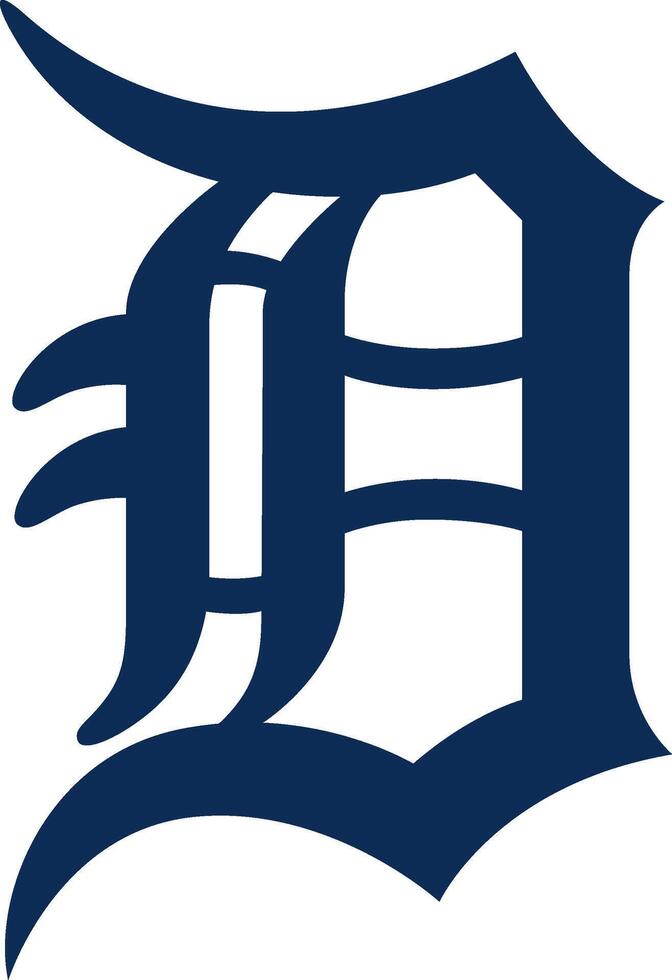 Logo von das Detroit Tiger Haupt Liga Baseball Mannschaft vektor