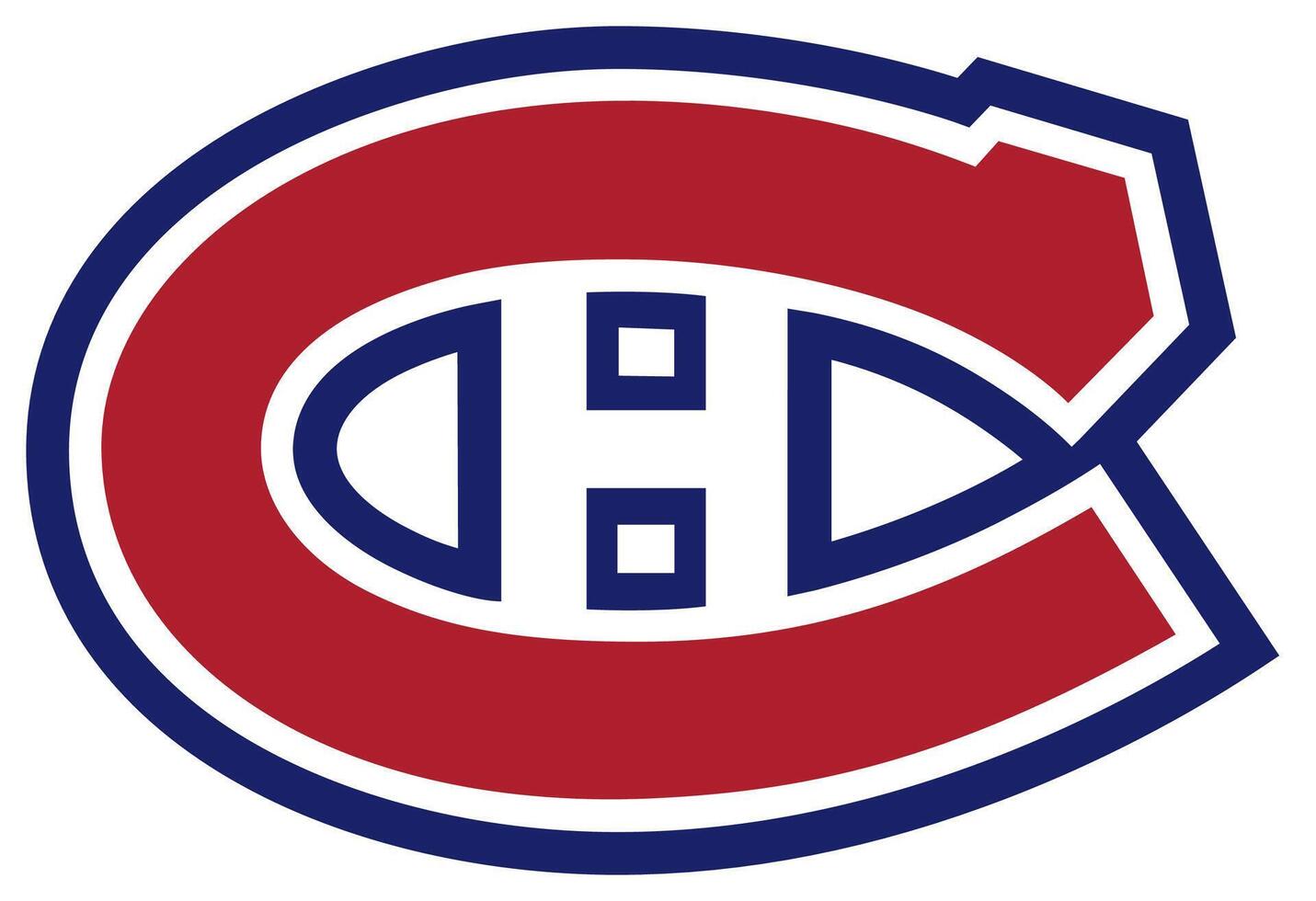 logotyp av de montreal canadiens nationell hockey liga team. vektor