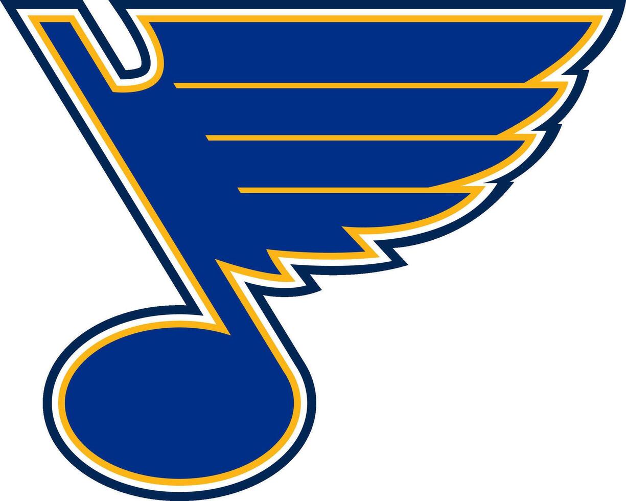 logotyp av de st. Louis blues nationell hockey liga team vektor