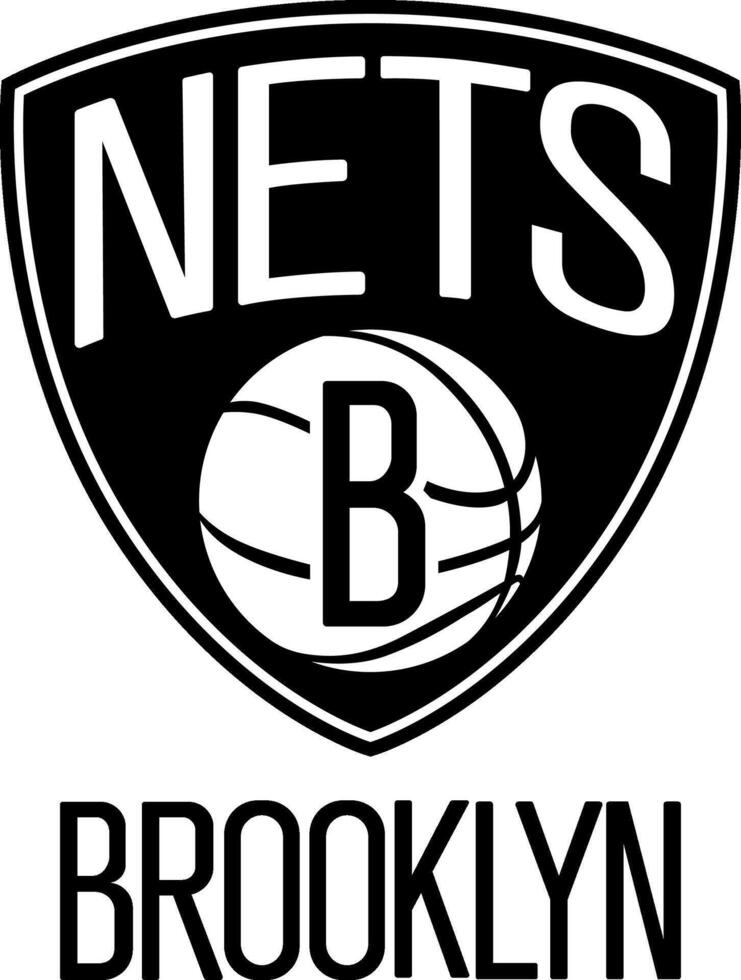 logotyp av de brooklyn nät basketboll team vektor