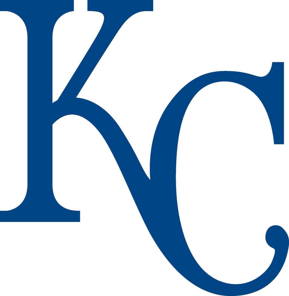 Logo von das Kansas Stadt Royals Haupt Liga Baseball Mannschaft vektor