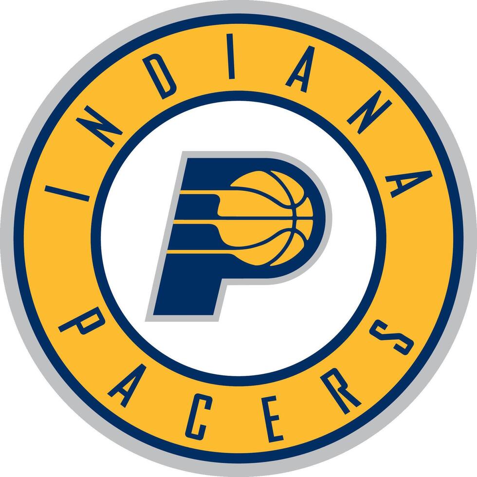 logotyp av de indiana pacers basketboll team vektor