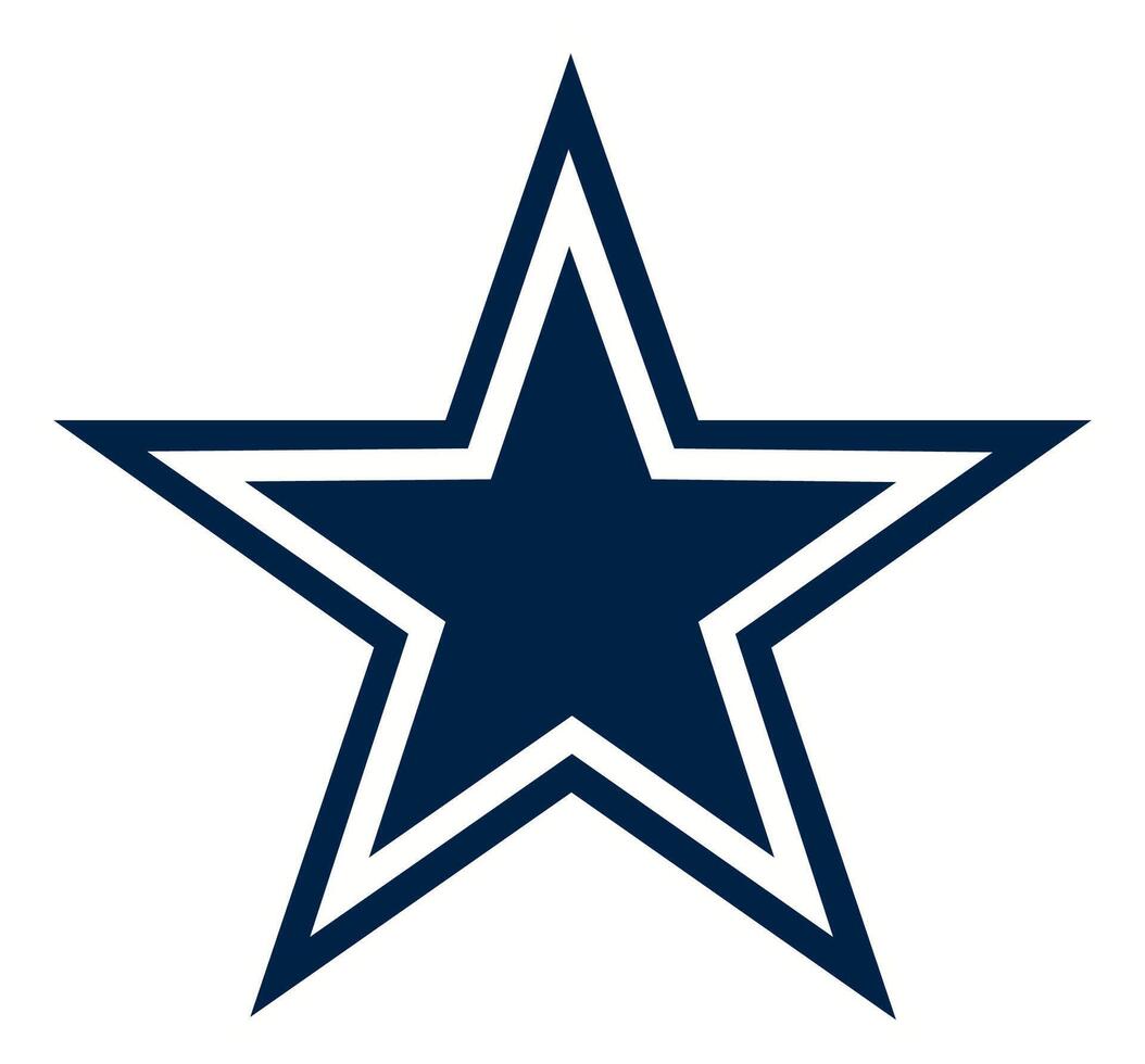 de logotyp av de dallas cowboys amerikan fotboll team av de nationell fotboll liga vektor