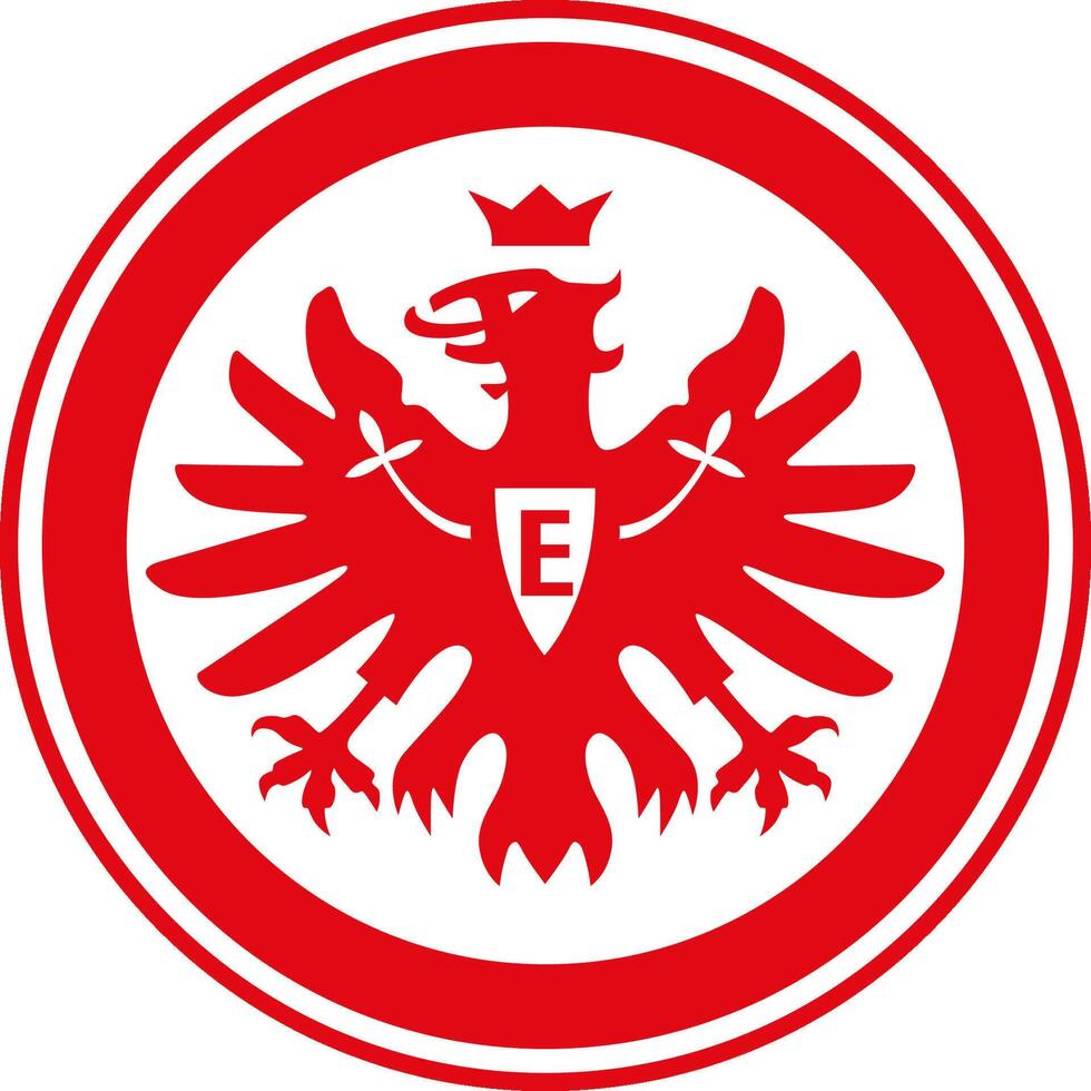 logotyp av de eintracht frankfurt bundesliga fotboll team vektor