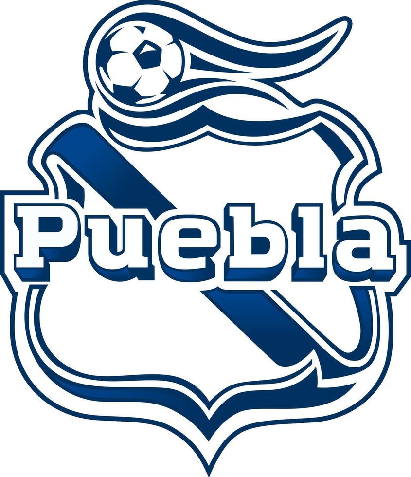 logotyp av de puebla liga mx fotboll team vektor