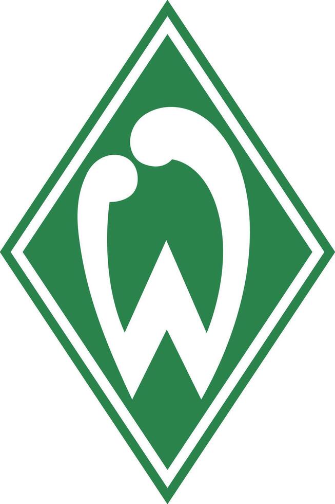 Logo von das werder Bremen Bundesliga Fußball Mannschaft vektor