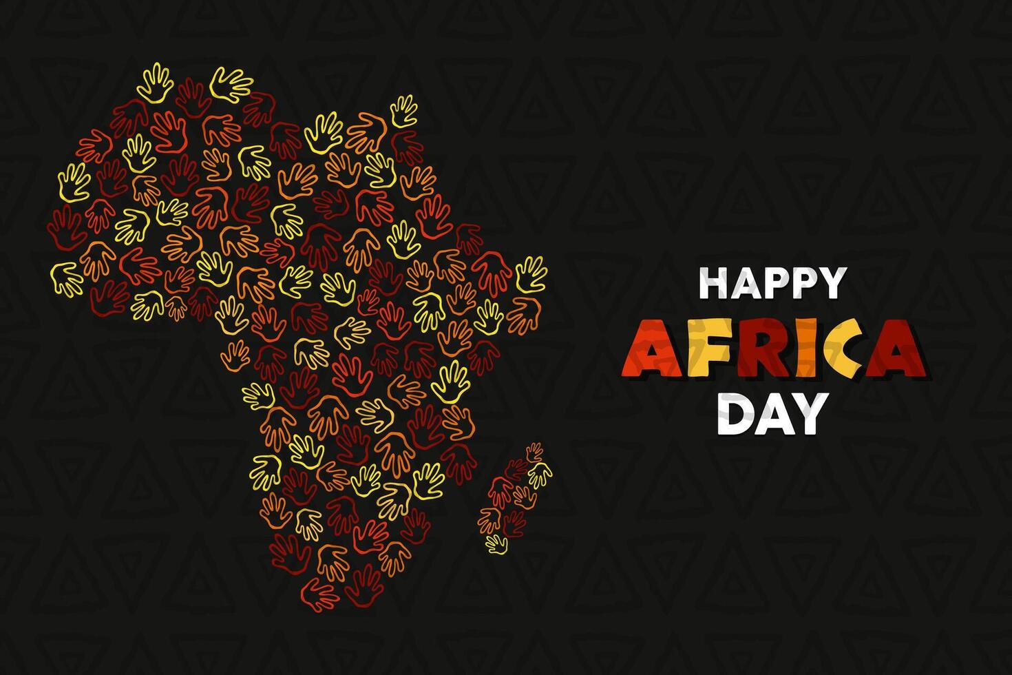 Afrika Tag Feier, Afikaner Stammes- Kunst Vektor Illustration