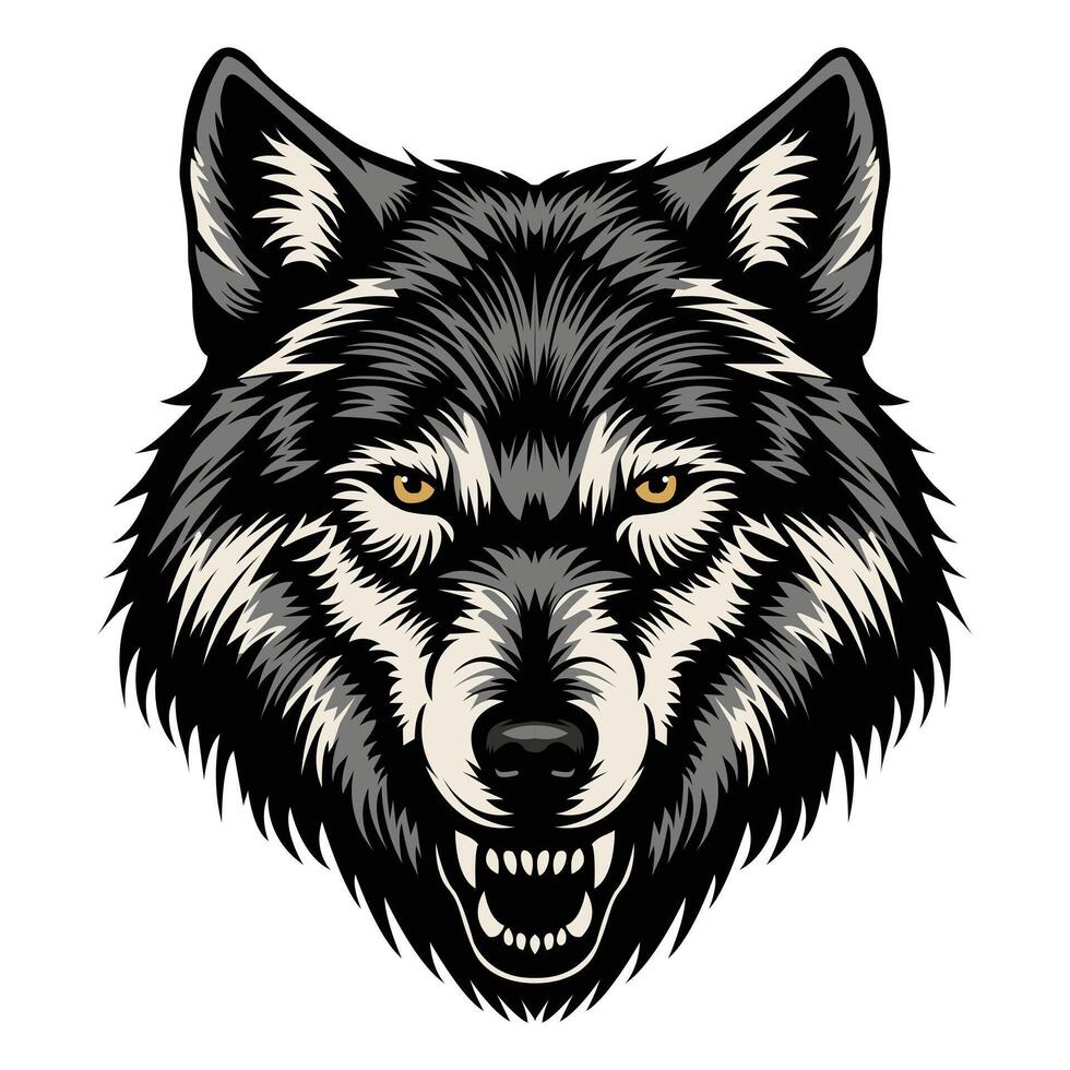 Wolf-Vektor-Illustration vektor