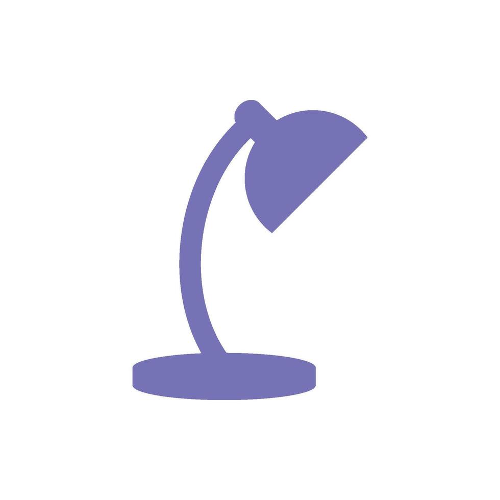 Desktop Lampe Symbol Vektor Vorlage Illustration Design