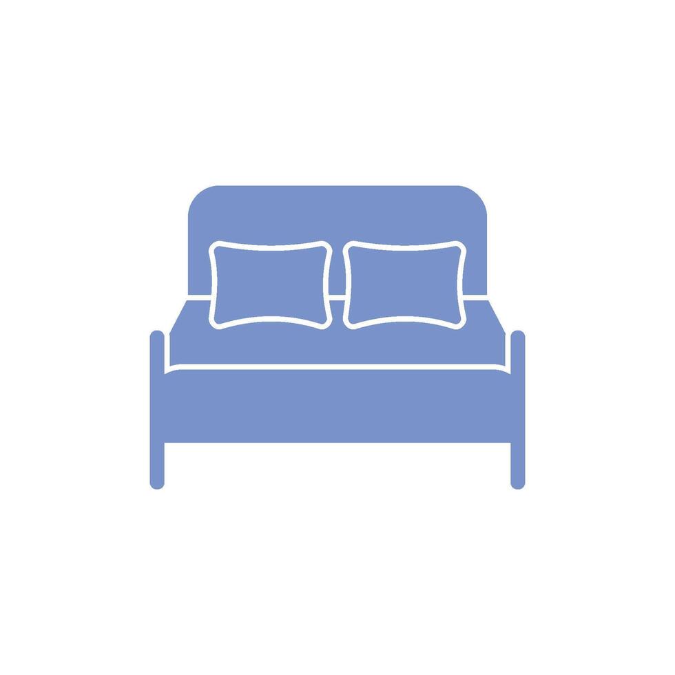 Bett Symbol Vektor Vorlage Illustration Design