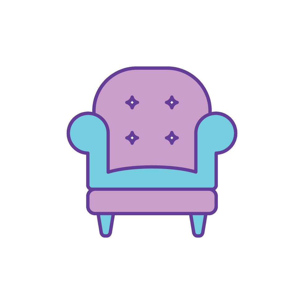 Sofa Couch Symbol Vektor Vorlage Illustration Design