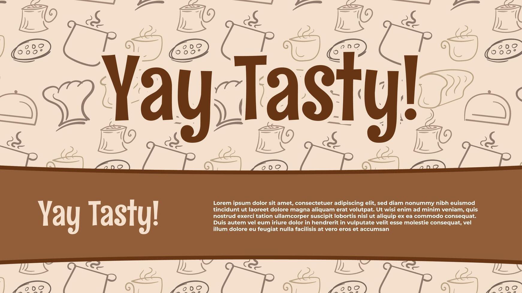 Essen Muster Hintergrund zum Essen Design Vorlagen eine solche wie Brot und Cafés vektor