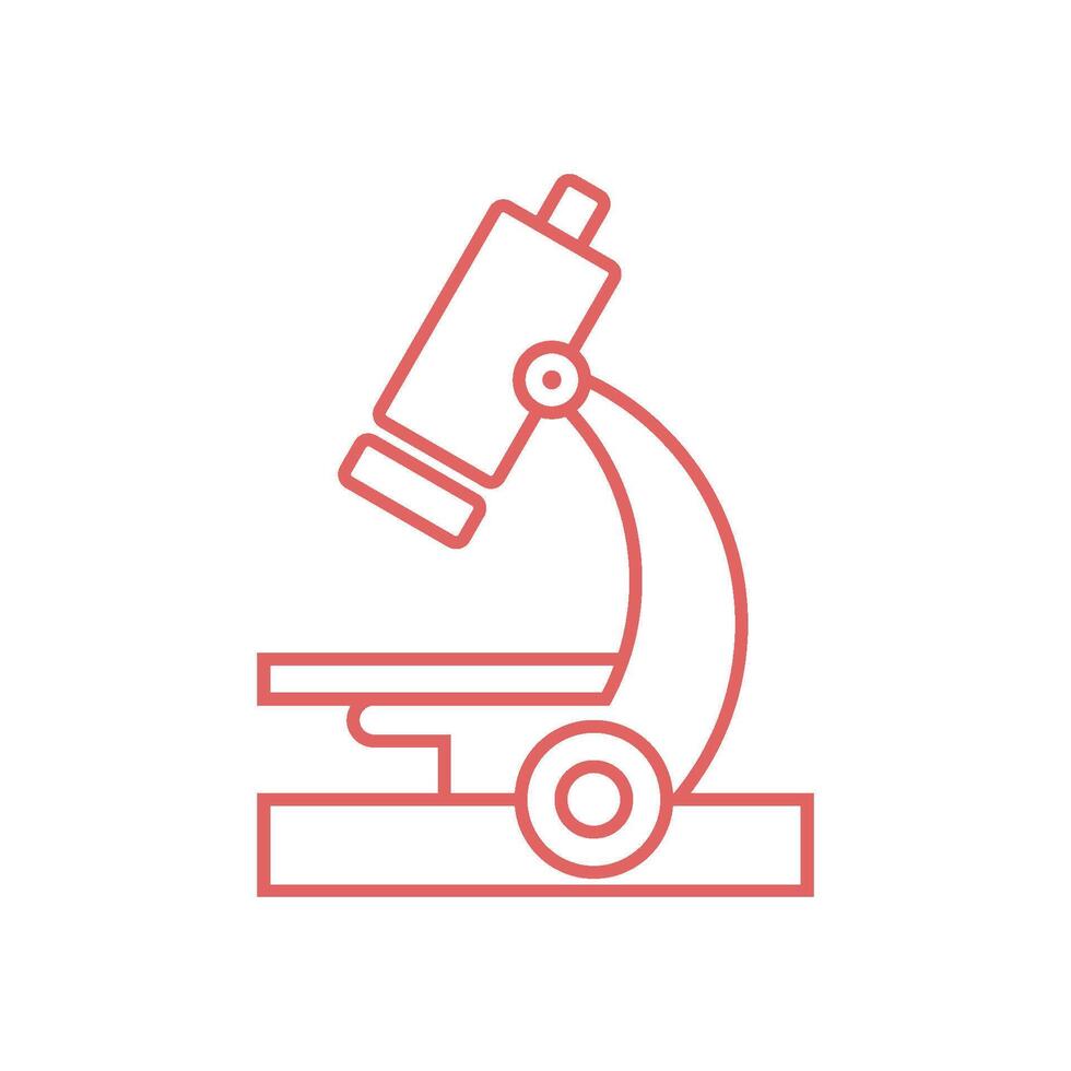mikroskop ikon vektor mall illustration design