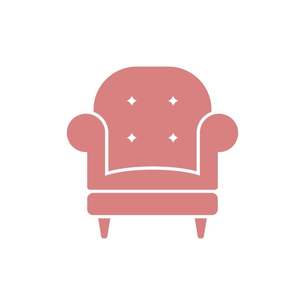 Sofa Couch Symbol Vektor Vorlage Illustration Design