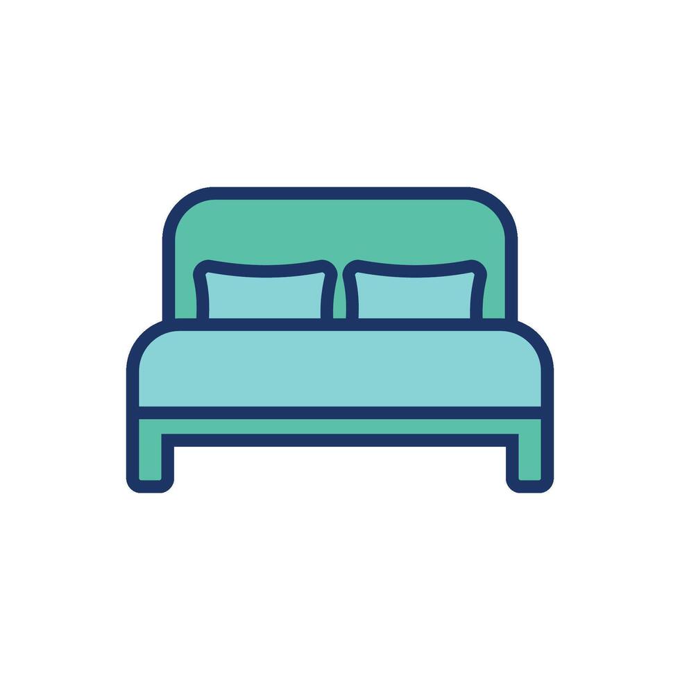 Bett Symbol Vektor Vorlage Illustration Design