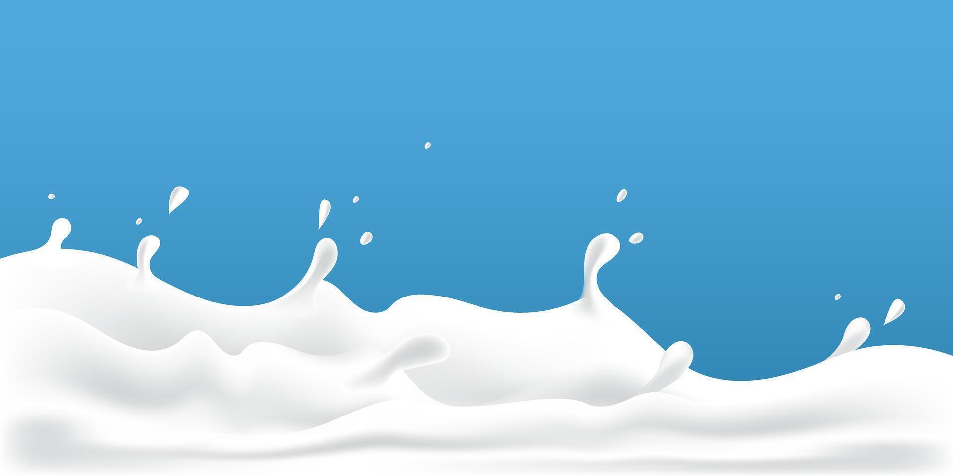 mjölkig vågor bakgrund. ytterligare element av mjölk design vektor