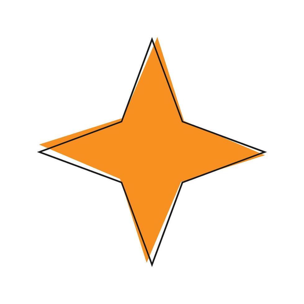 vierbeinig Star geometrisch Symbol vektor