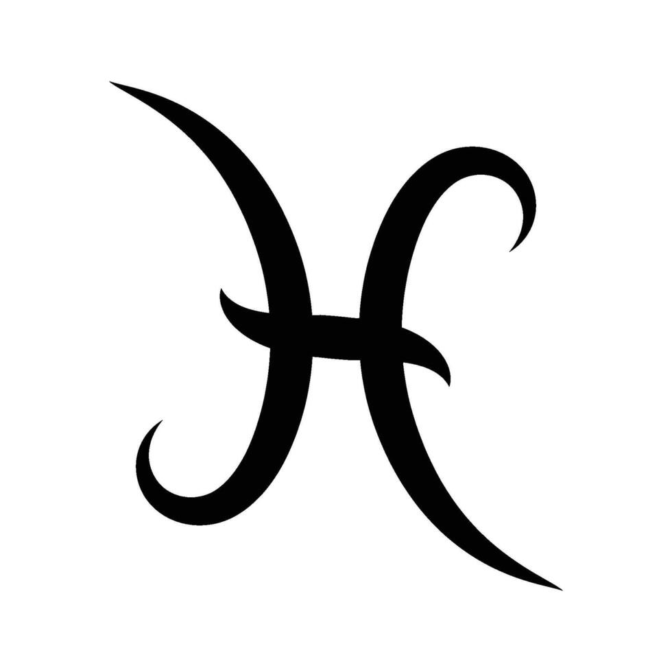 pisces zodiaken ikon symbol vektor