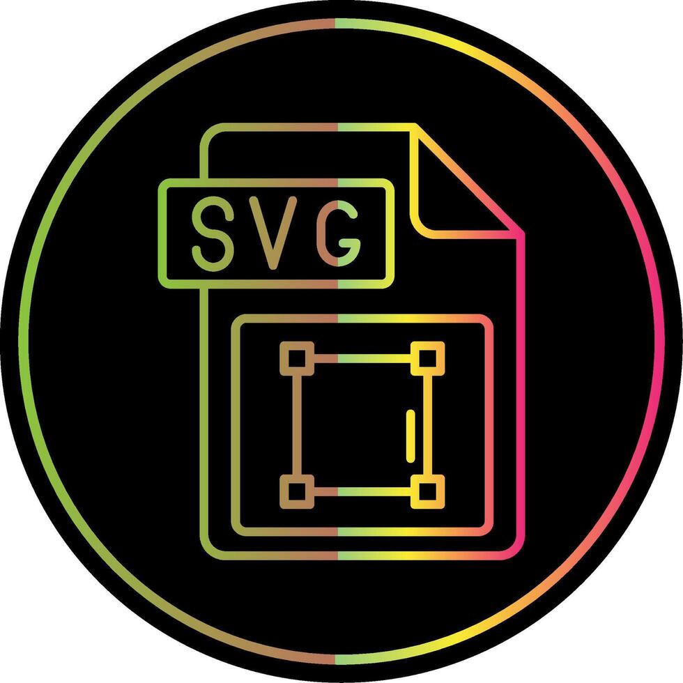 svg Datei Format Linie Gradient fällig Farbe Symbol vektor