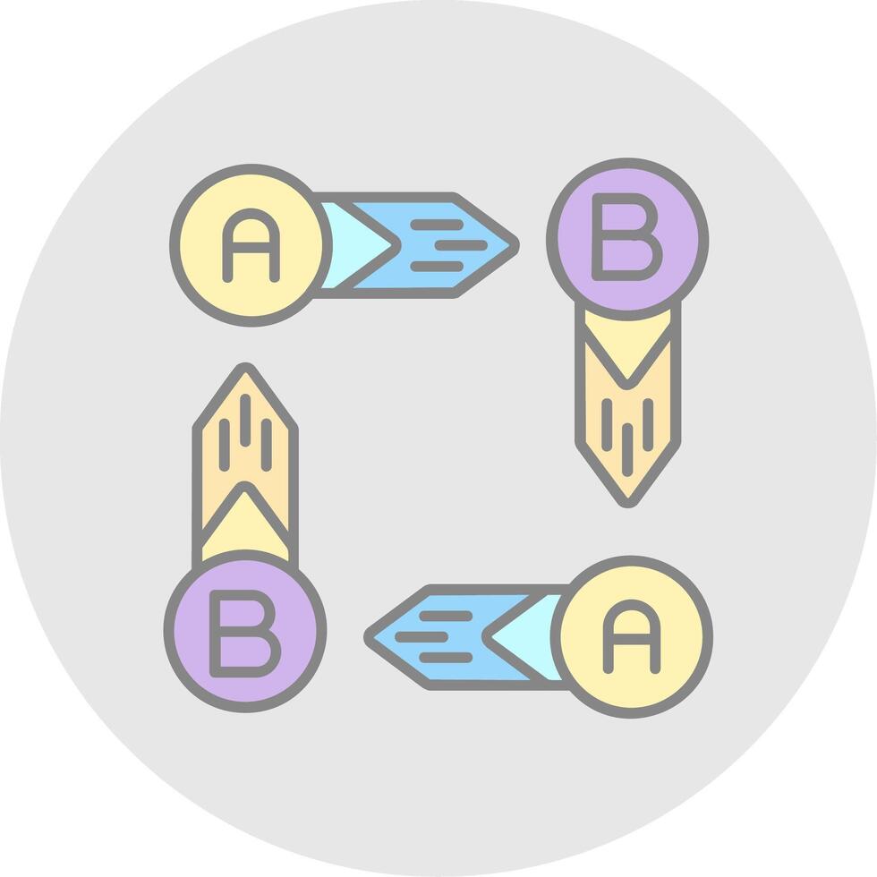 Infografik Elemente Linie gefüllt Licht Kreis Symbol vektor