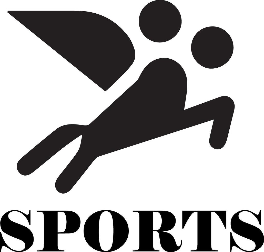 sport logotyp vektor svart Färg 34