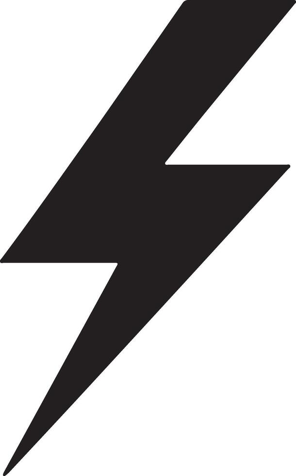 minimal blixt blixt- bult logotyp. elektrisk kraft symbol. kraft energi tecken vektor