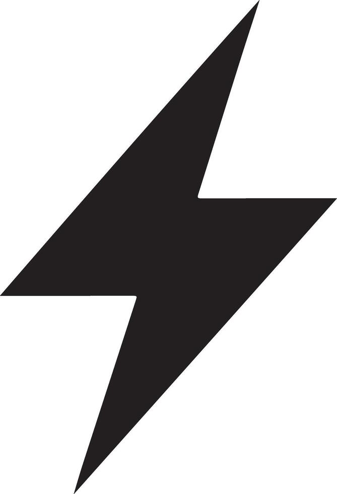minimal Blitz Blitz Bolzen Logo. elektrisch Leistung Symbol. Leistung Energie Zeichen 4 vektor