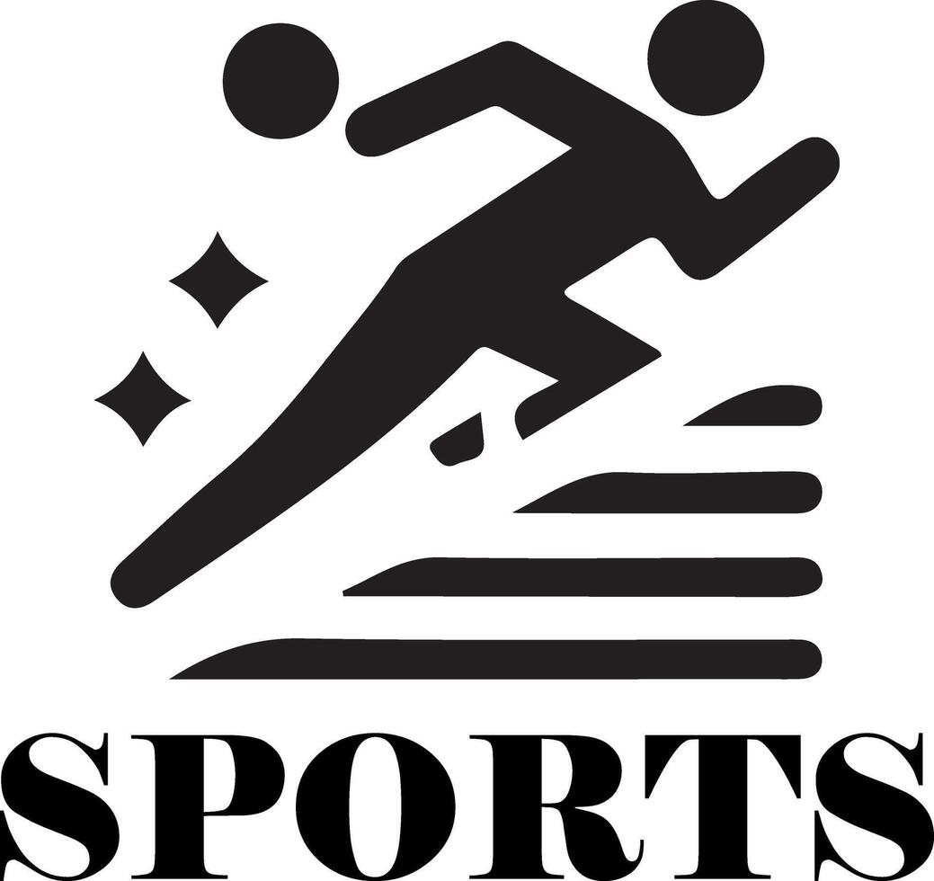 Sport Logo Vektor schwarz Farbe 14