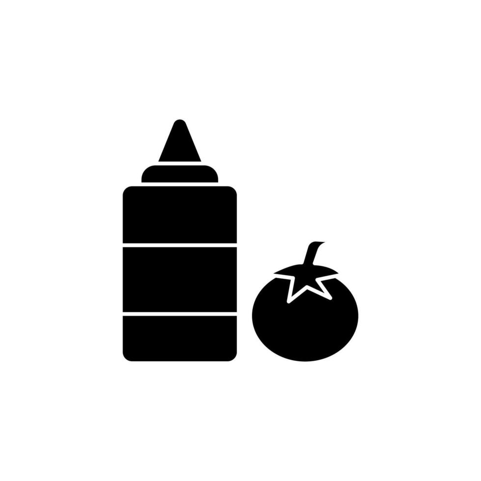 tomat sås begrepp linje ikon. enkel element illustration. tomat sås begrepp översikt symbol design. vektor