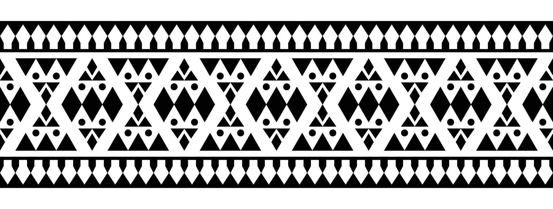 etnisk gräns prydnad. geometrisk etnisk orientalisk sömlös mönster. rand vektor illustration. inföding amerikan mexikansk afrikansk indisk stam- stil. design gräns, textil, tyg, Kläder, matta.