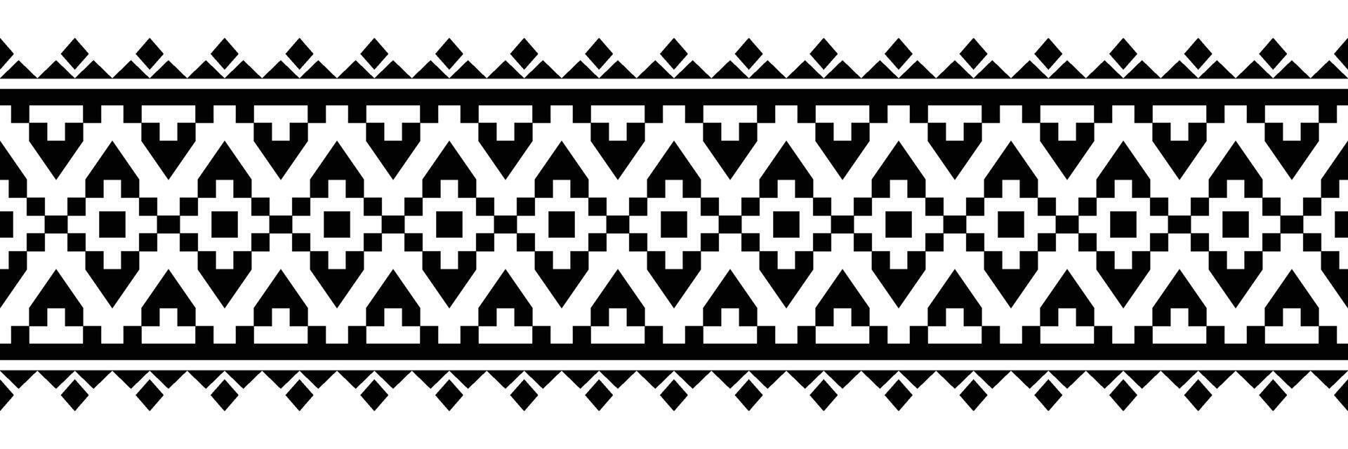 etnisk gräns prydnad. geometrisk etnisk orientalisk sömlös mönster. rand vektor illustration. inföding amerikan mexikansk afrikansk indisk stam- stil. design gräns, textil, tyg, Kläder, matta.