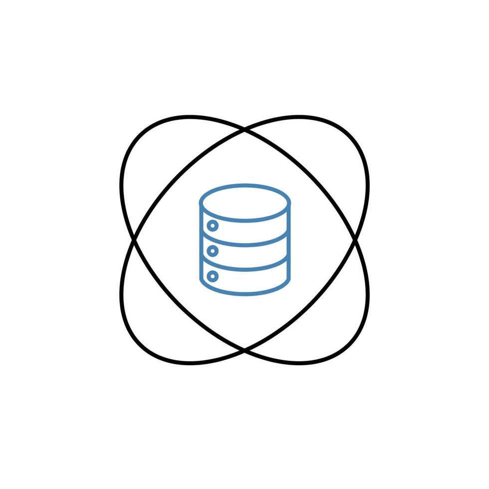 Daten Wissenschaft Konzept Linie Symbol. einfach Element Illustration. Daten Wissenschaft Konzept Gliederung Symbol Design. vektor